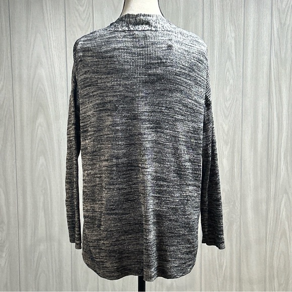 Loft Heather Gray Open Front Cardigan Size Medium - Picture 4 of 9